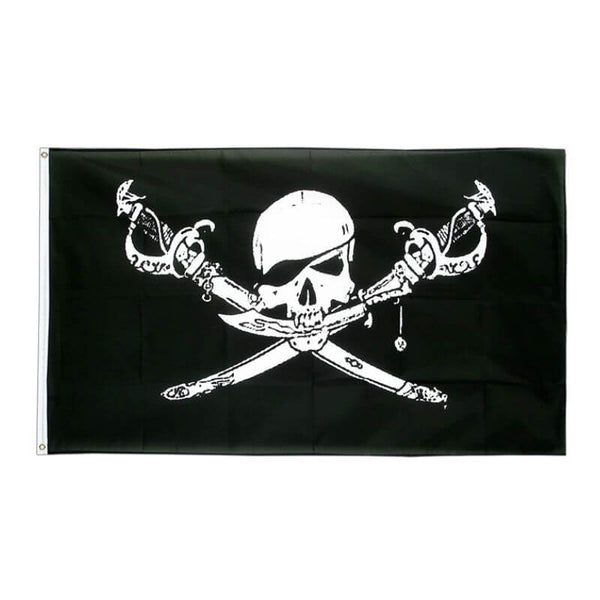 Piratenflagge - sieben Meere